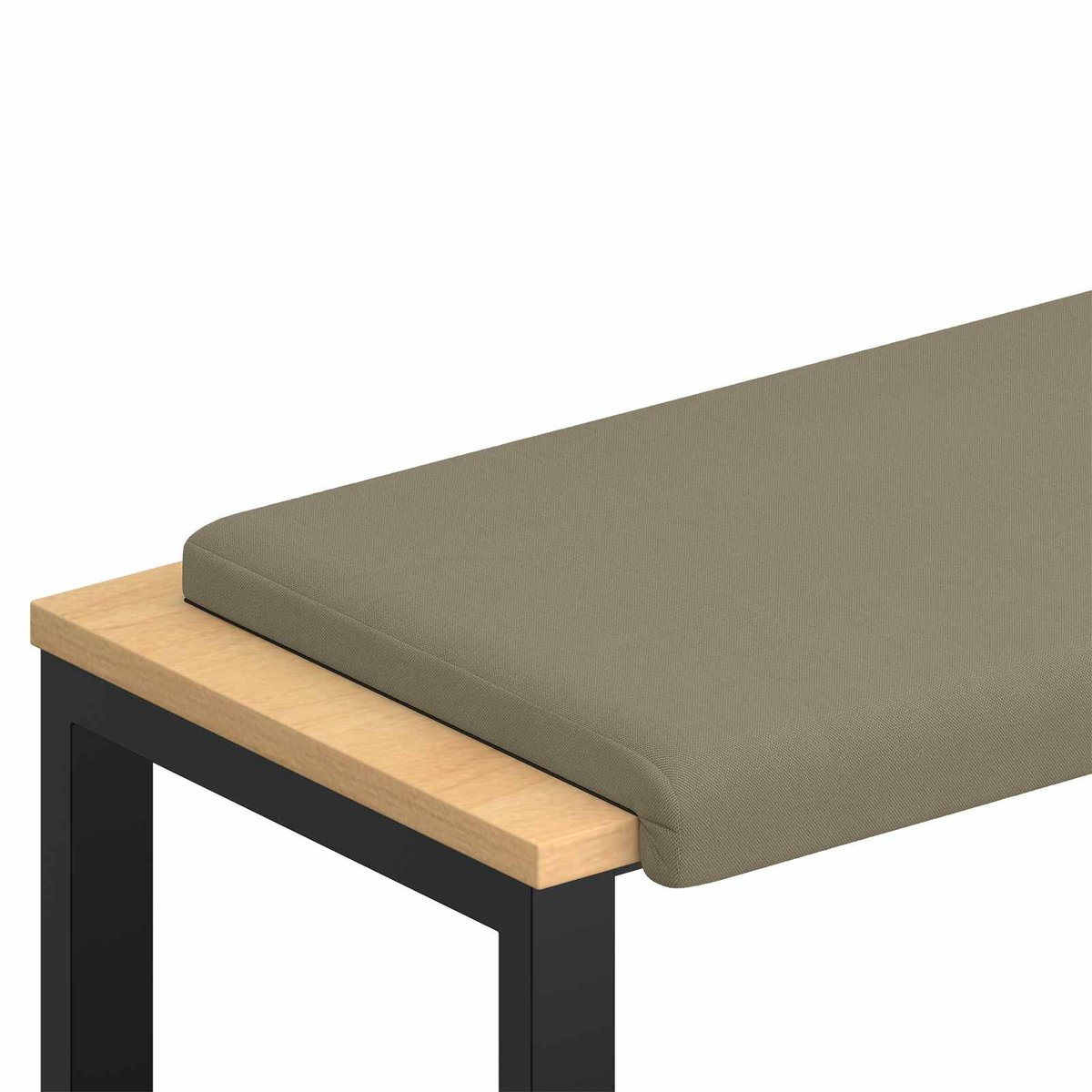 vidaXL Bankkussen - Textured - Velvet - Kaki - Diepte - 35 - cm