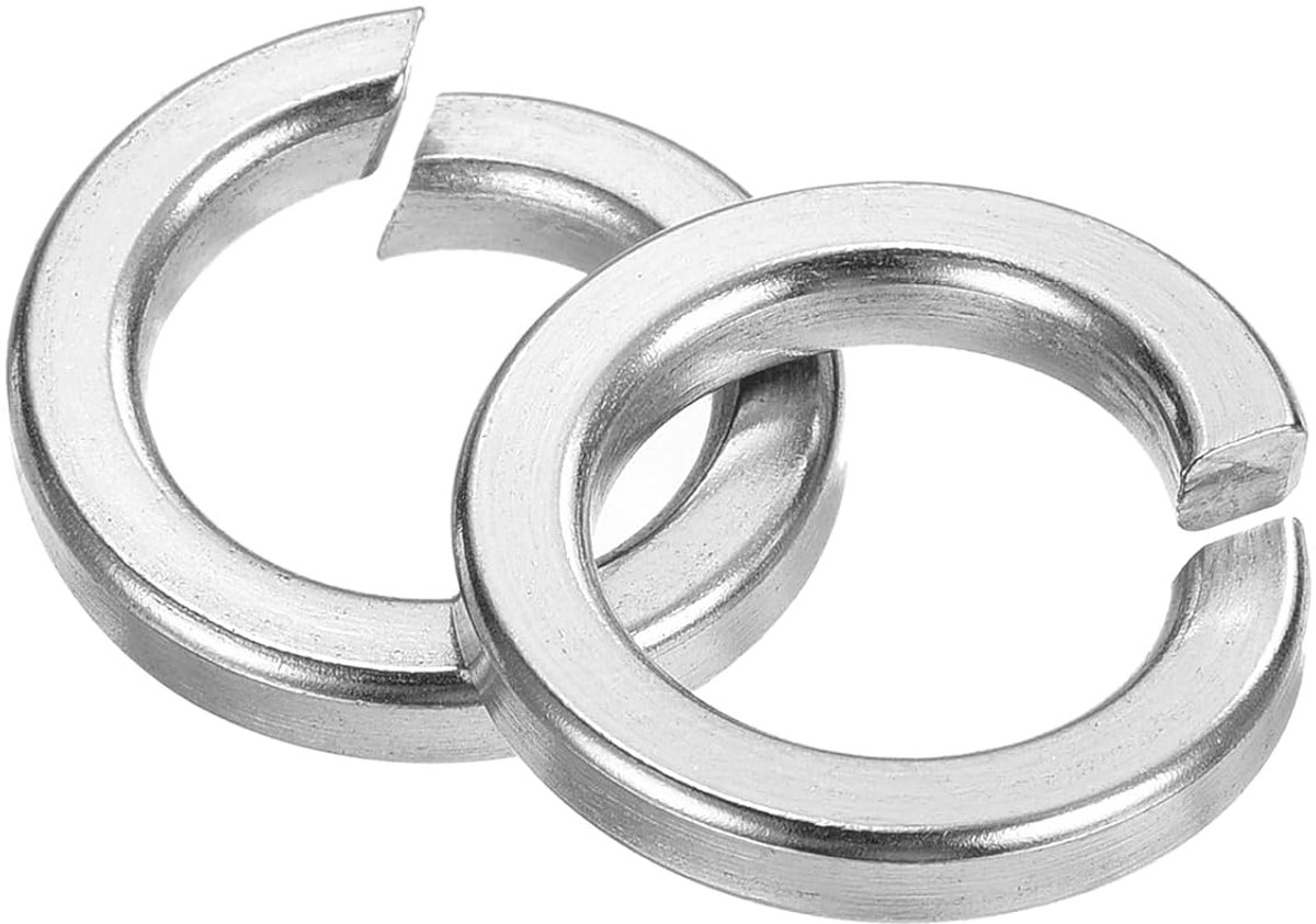 Veervergrendelingsschijf M14, 50 stuks borgringen van roestvrij staal 304 gedeelde metalen ring voor machineschroeven