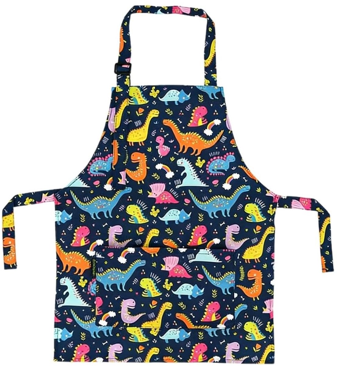 Dailygoods - Kids' Artist Schort - Waterdicht, Dinosauruspatroon, Geschikt voor Koken en Knutselen