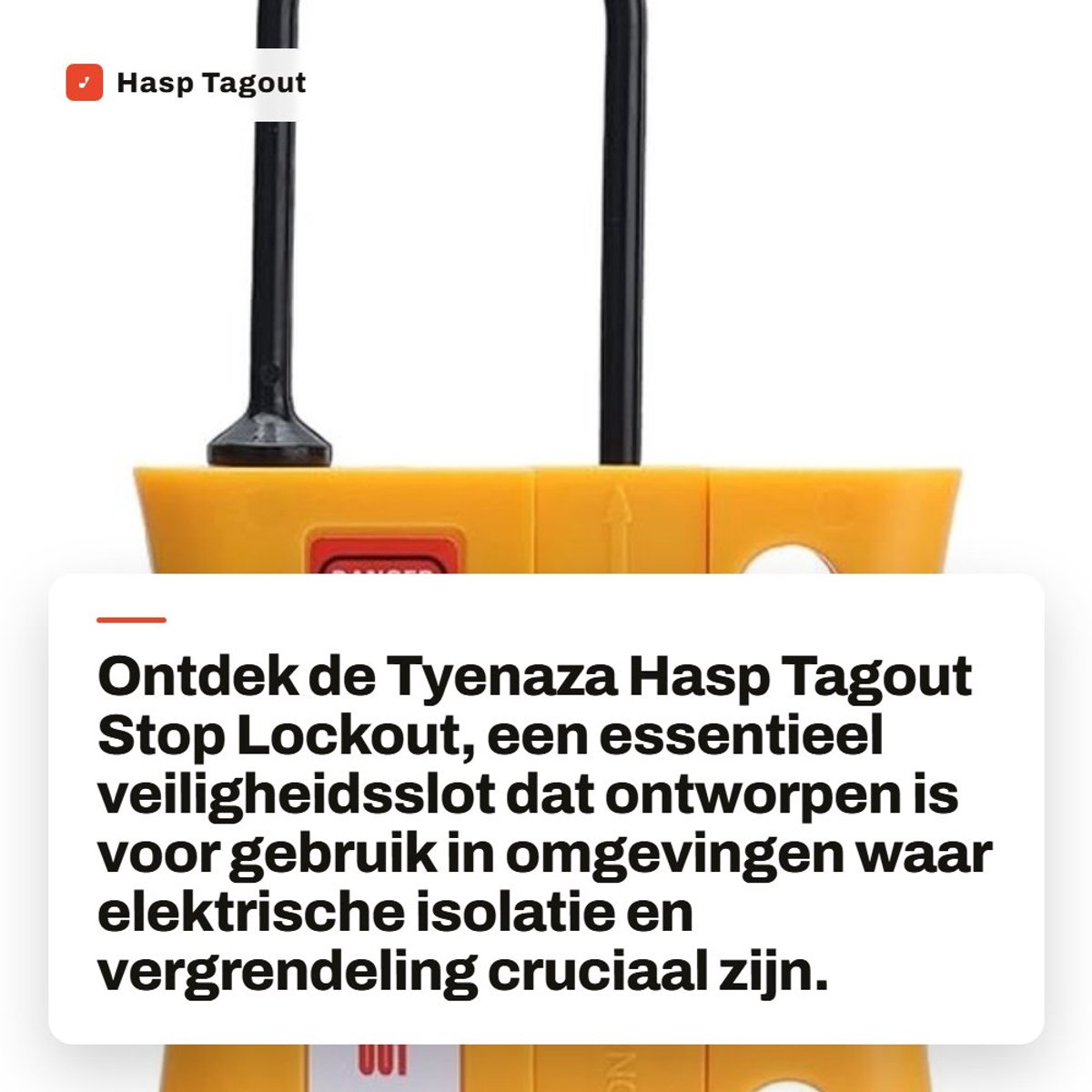 Dailygoods - Hasp Tagout Stop Lockout - Nylon+ABS Veiligheidsslot voor 3-6 mm Sleutelgaten