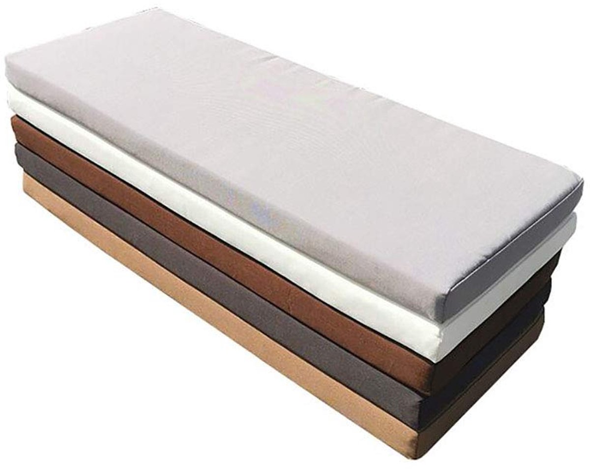 wangk Tuinbank kussen 2-zitskussen voor terrasmeubilair keuken of eetbank binnen & buiten gebruik comfortabel bankkussen settee kussen-licht grijs 120x50x5cm