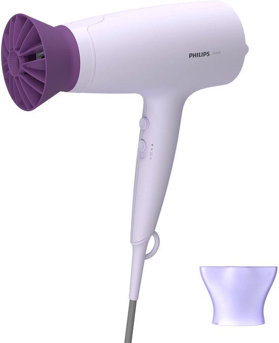 Philips 3000 series Haardroger, 2100 W, ThermoProtect-hulpstuk