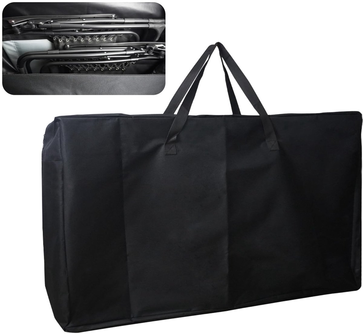 opbergtas voor tuinmeubelen, 105 x 73 x 28 cm, duurzaam, 600D, afdekking voor strand, lounge, camping, inklapbaar, terras