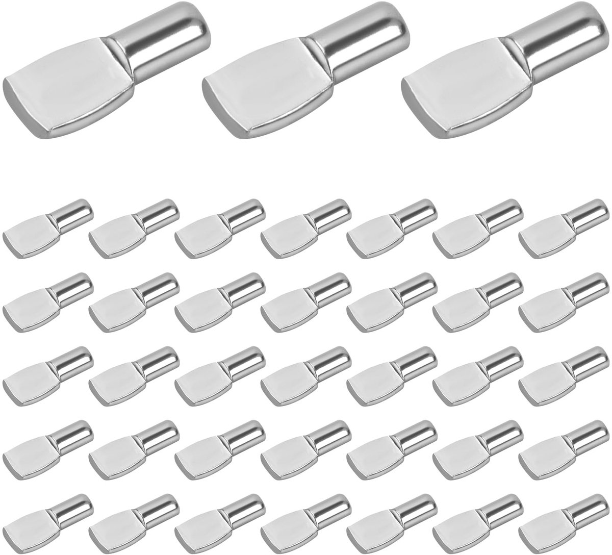 50 stuks plankhouders, inlegbodem houder 5 mm, plankdrager bodemdrager, plankhouder, inlegbodem kast, vakbodemdrager, plankpennen, voor keukenkast, boekenkast, meubelkast