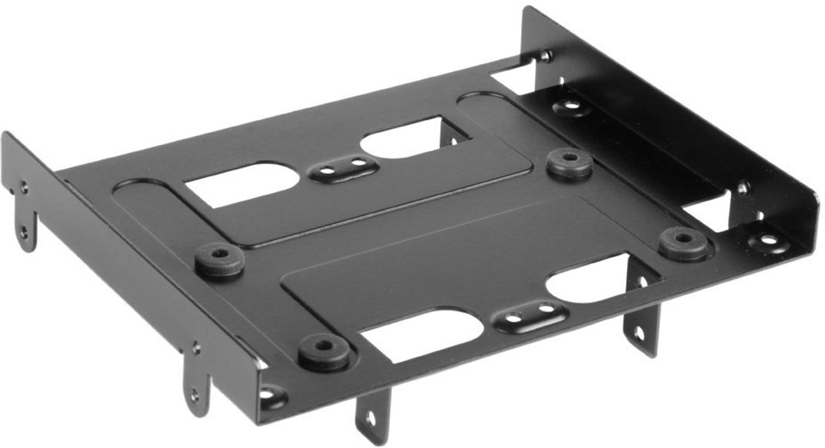 SSD montageframe/inbouwframe 5,25 inch BayExtension, zwart voor maximaal vier SSD's