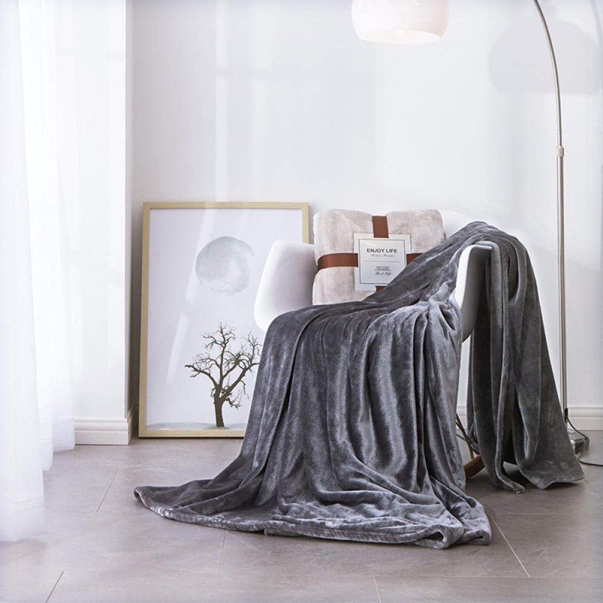 fleece werpdekens Reisformaat - Superzachte donzige warme stevige bedspreien voor bank Microfiber deken -2_1.8 * 2.0m