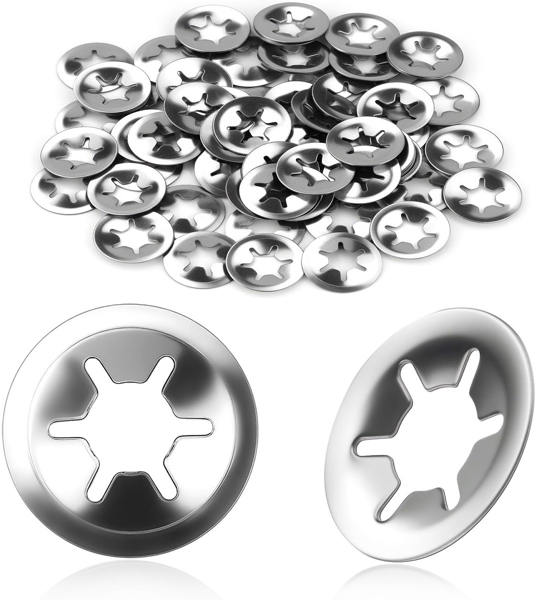 50 stuks Klemringen M3 X 9mm borgring explosief borgringset voor assen klemring borgring roestvrij staal snelsluiting zilverkleurig