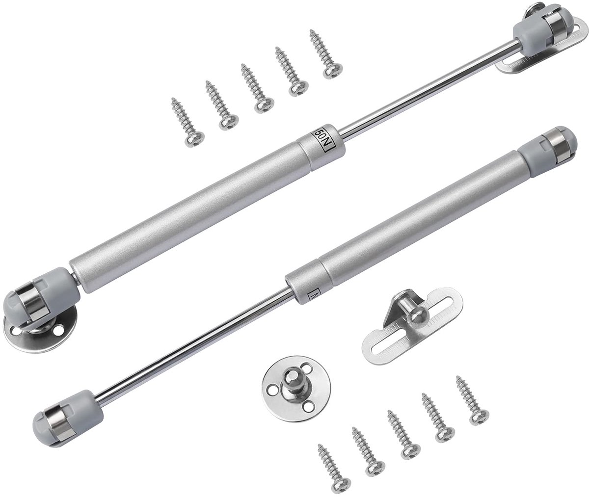 2PCS Gas Strut Pistons 22lbs Lift Door Cabinet Hinges (2) Safety Soft Close for Kitchen, Closet, Closet, Toy Box - ShopVlot