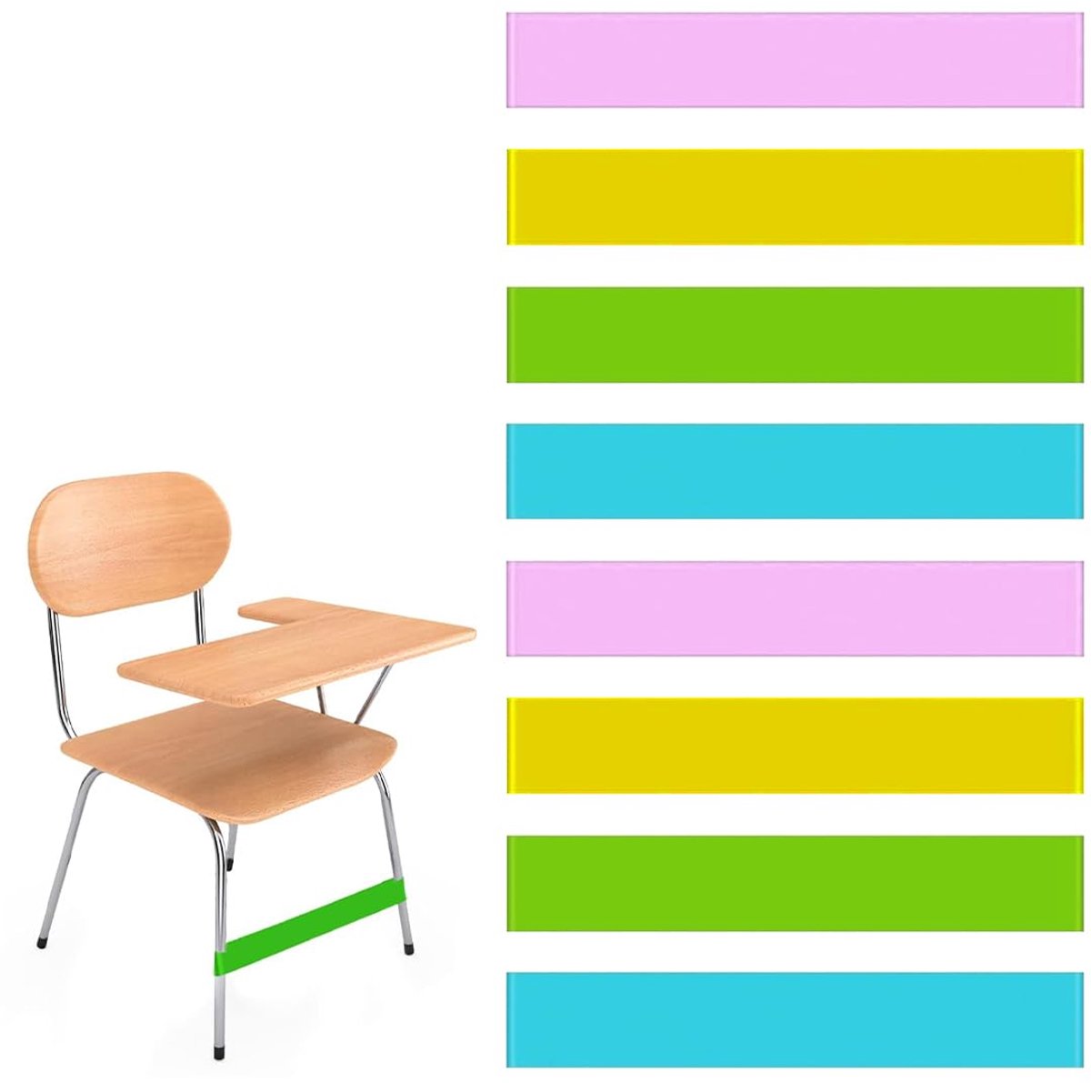 80 stuks elastische banden van siliconenrubber, kleurrijk, herbruikbaar, voor op kantoor, brede elastieken voor kunst, school, thuis, kantoor, mappen, boeken