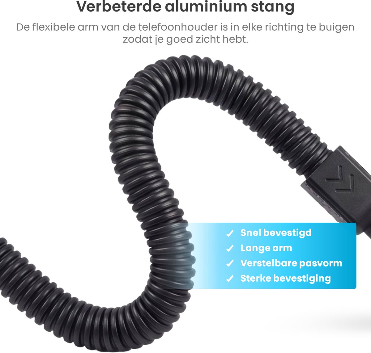 Telefoonhouder Scooter - Flexibel - Spiegel Bevestiging- Waterdicht - Draaibaar - GSM Houder - Ook voor motorfiets, brommer & rolstoel - Universeel – foto 5