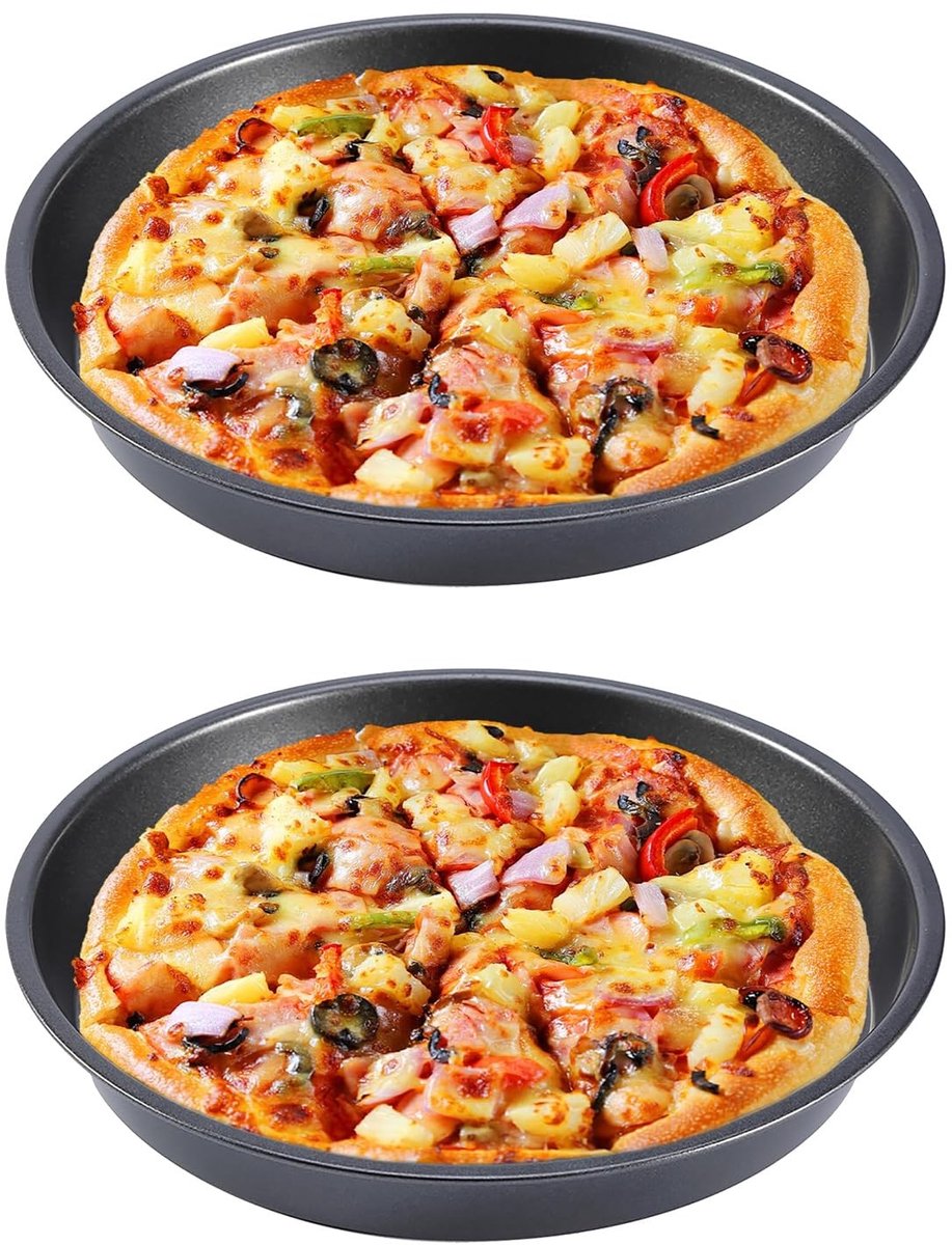 Dailygoods- Pizzabakplaat 23 cm - Antiaanbaklaag - Hoge Temperatuurbestendigheid - Bakvorm Rond - Bakvormen - Geschikt voor Taarten/Cakes