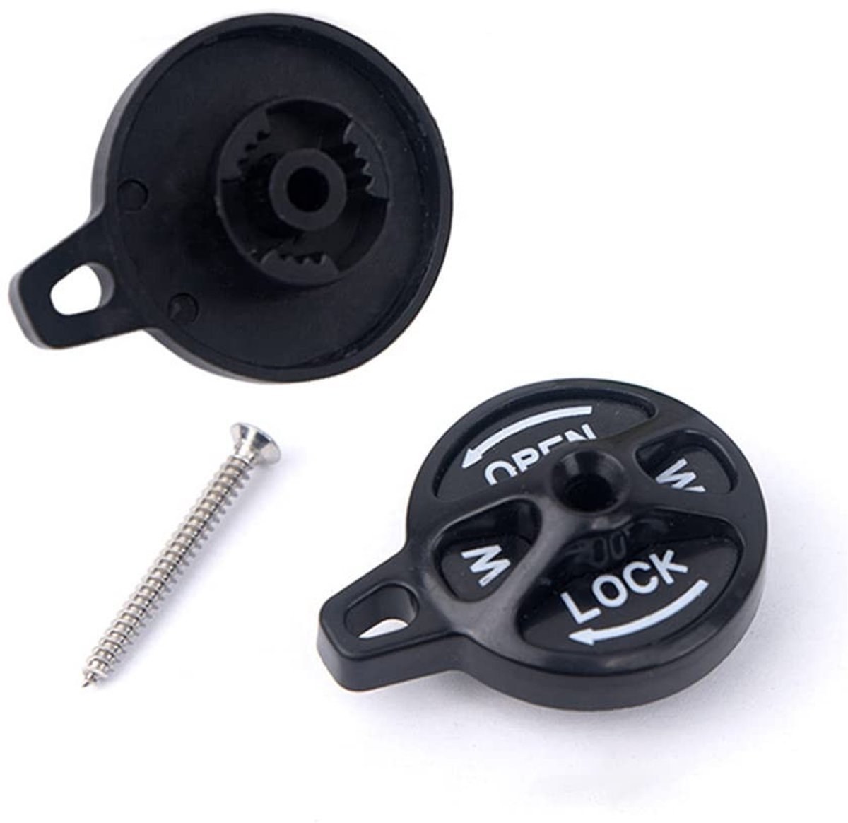 Dailygoods - Racefiets Vork Lock Cap Schakelaar - Lockout Montage Kit - Zwart/Rood - Fietsaccessoire - Hoogwaardig materiaal - Geschikt voor SR