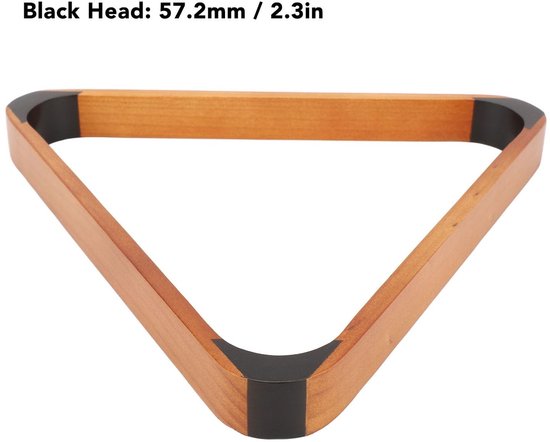 Dailygoods - Biljart Baldriehoekrek van Zwart Dennenhout voor Pooltafel van Dailygoods — afbeelding 3