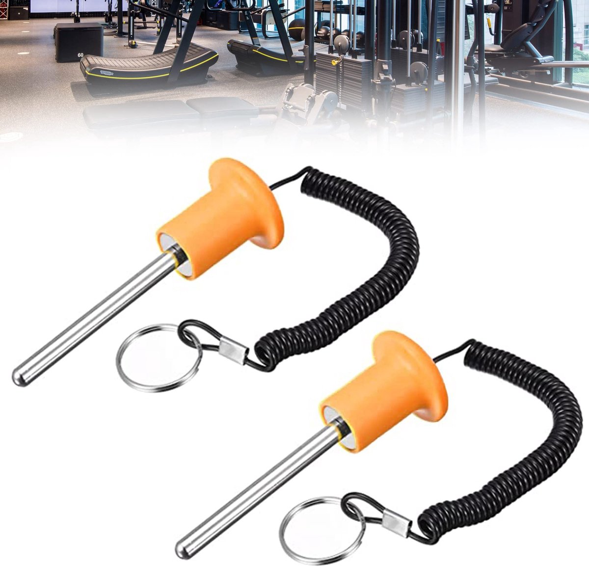 Dailygoods- Gewichtstapelpen - Magnetische Gewichtstapelpen - Accessoires voor Krachttrainingsapparatuur - Fitness Accessoires - Bevestiging voor Olympic Standard Dumbbell - Geschikt voor Gewichtenstapels - Fitnessaccessoire