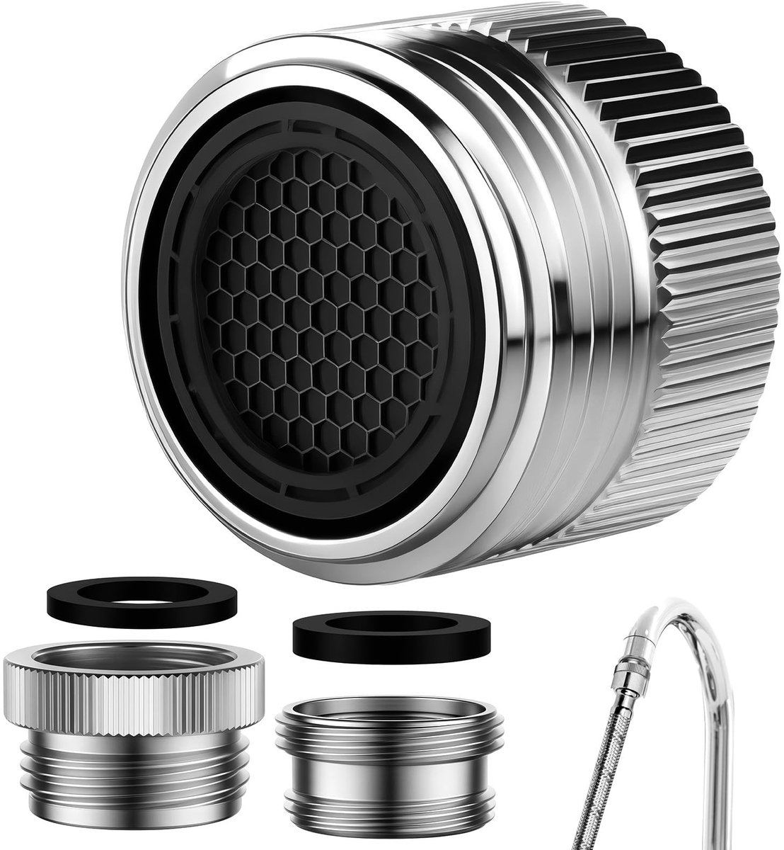 Dailygoods - Water tap strainer - Kraanfilter - Hoogwaardige anti-kalk technologie - Chroo