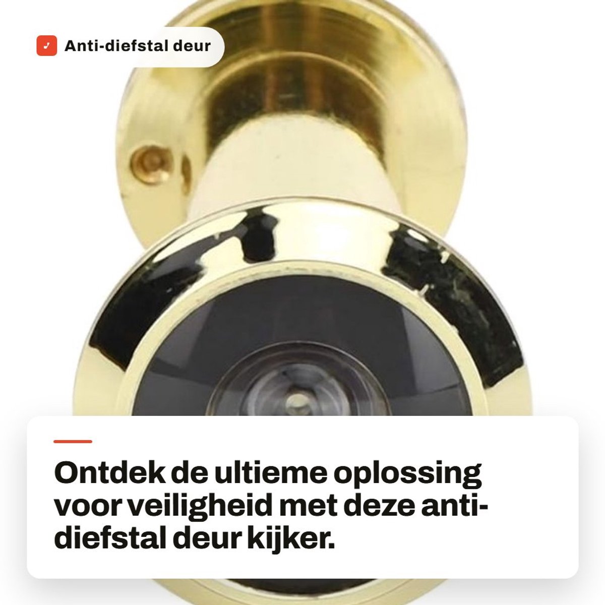 Dailygoods- Veiligheidsdeur Kijker 220 Graden - Anti-diefstal - Gatdiameter 0,6-0,9 Inch - Opbouwmontage - Lengte 6 cm - Geschikt voor Deuren 55-90 mm - Deurviewer