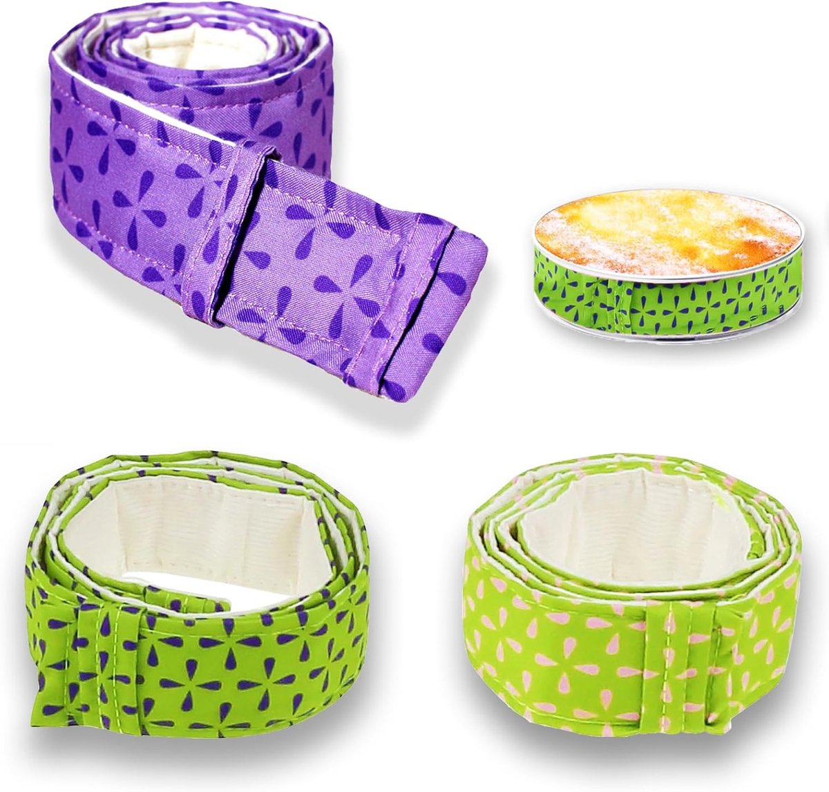 3 Stuks Cake Bakken Strips, Cakevormen, Verstelbare Bakken Zelfs Strip, Voor het Maken van Taarten en Andere Gebakken Lekkernijen