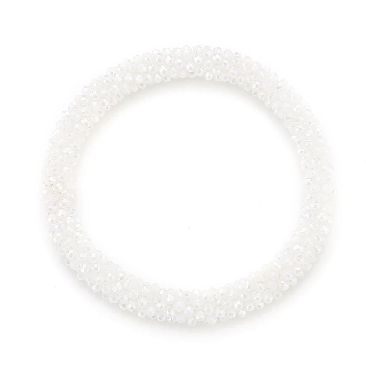 Michelle Bijou Armband Kralen Strass wit
