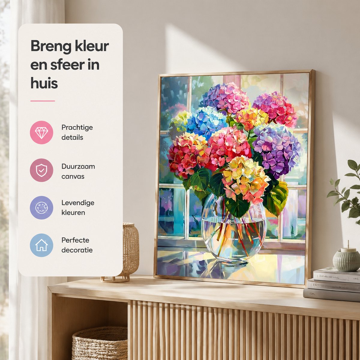 BOTC Diamond Painting Volwassenen - Diamond Painting Kinderen - Diamond Painting Pakket Volledig - 30x40CM - Bouquet — afbeelding 5