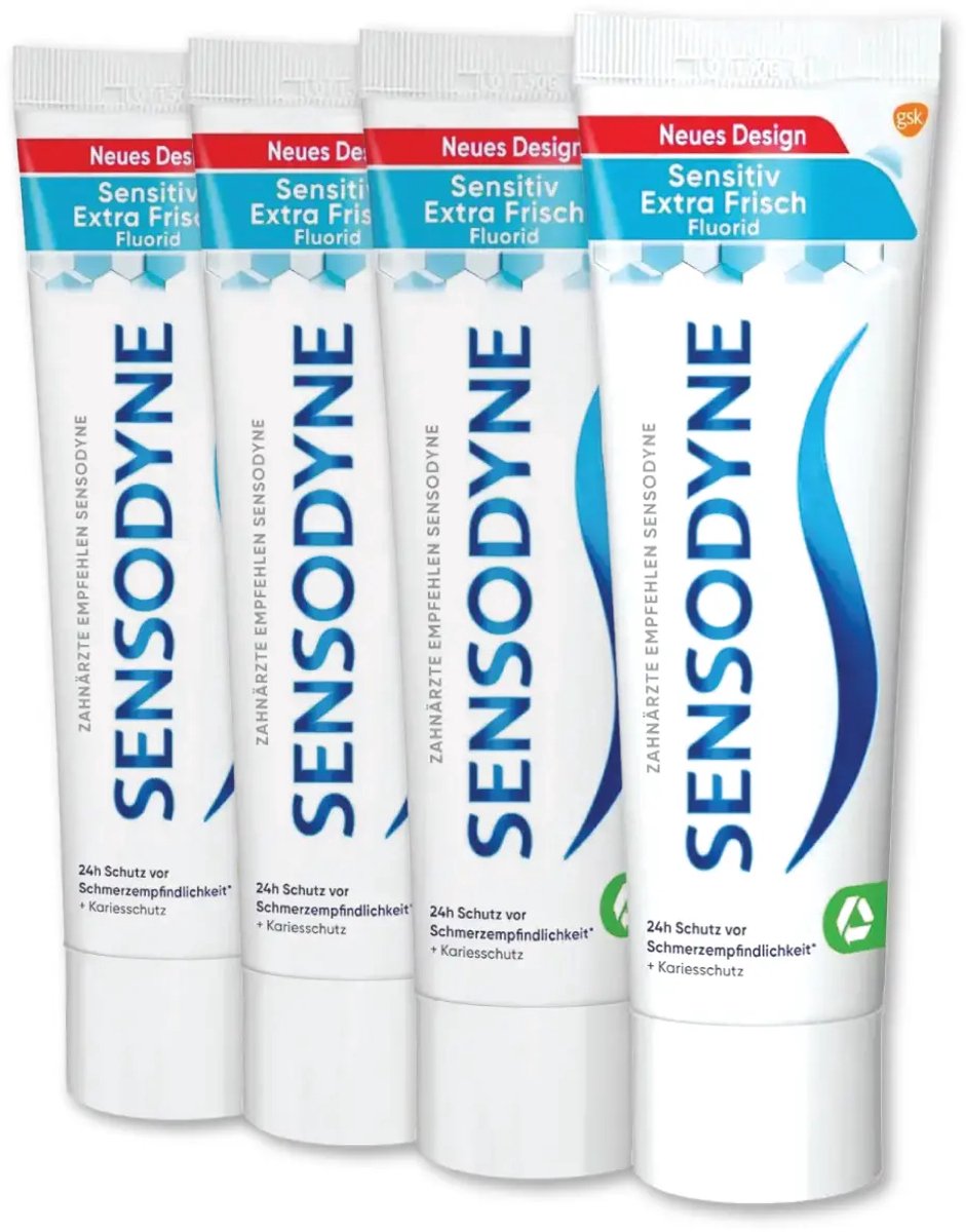 Sensodyne Tandpasta - Sensitive Extra Fris - 4 x 75 ml