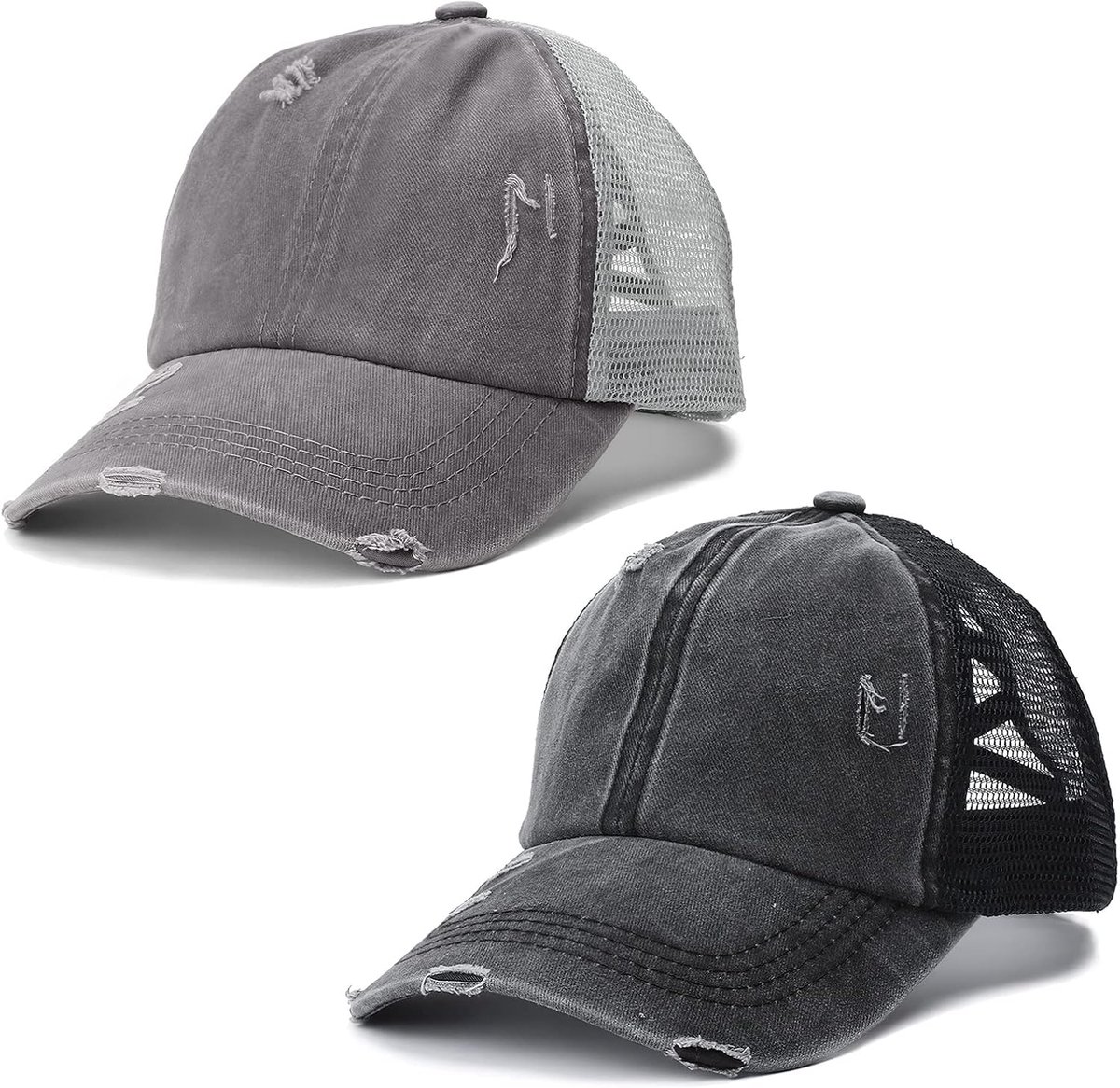 Dames Baseball Cap Modieuze Retro Baseball Cap Washed Paardenstaart Honkbalpet Dames Paardenstaart Messy Baseball Cap Cross Hoed Outdoor Sport Vrije Tijd Basecap Uniseks
