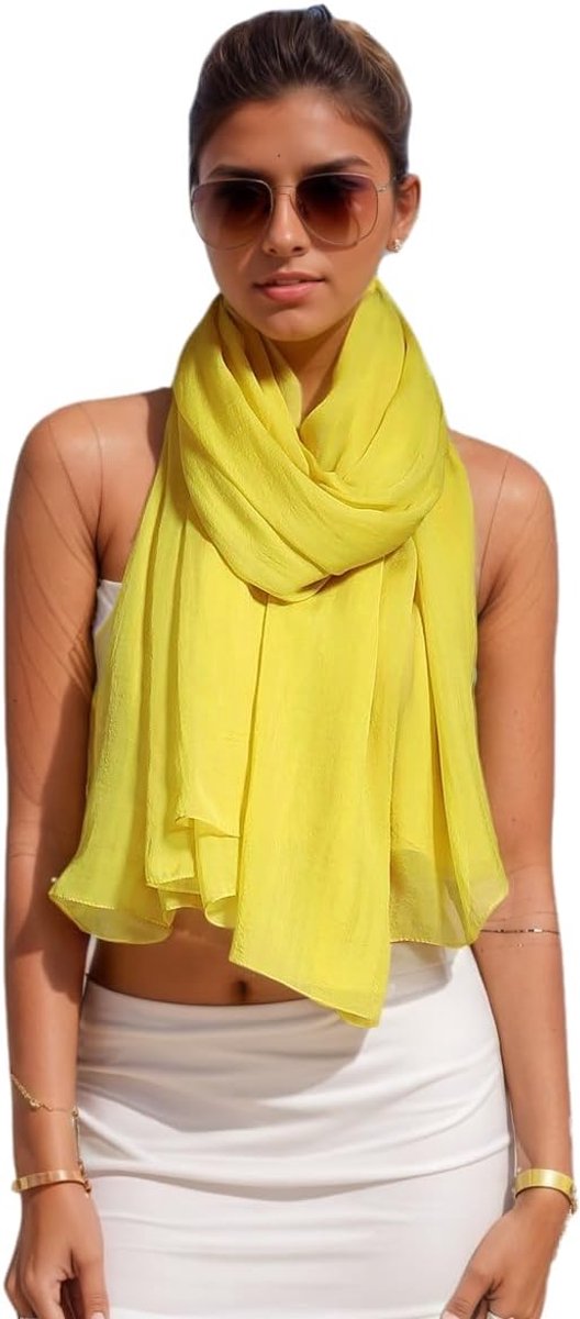 zijden sjaal stal effen kleur Sarong Pareo