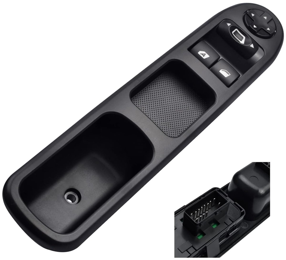 6554.QC Master Control Power Schakelaar raambediening bestuurderskant voor Peugeot 207m Citroen C3, Citroen Picasso 2007-2014, stuur linkerzijde