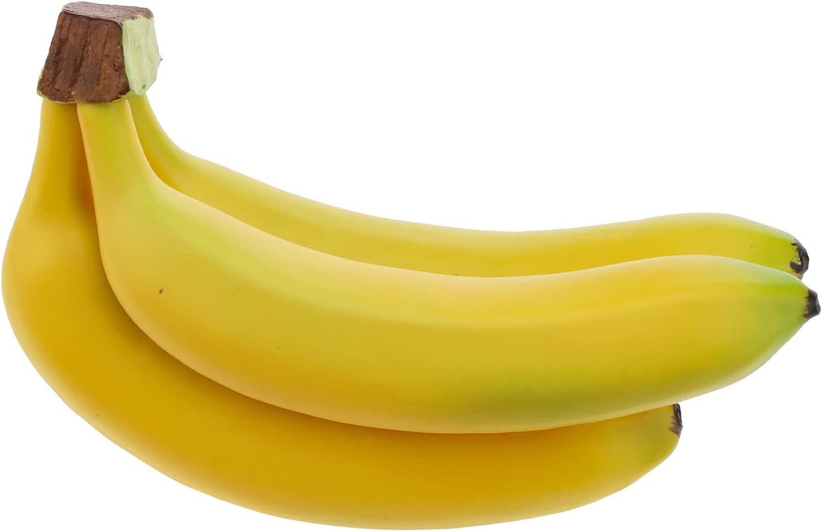 Realistische levensechte kunstmatige bananenbos simulatie fruit decoratief nepvoedsel modeldisplay fotografie rekwisieten keuken bruiloft thuis feest decor - 3 hoofden