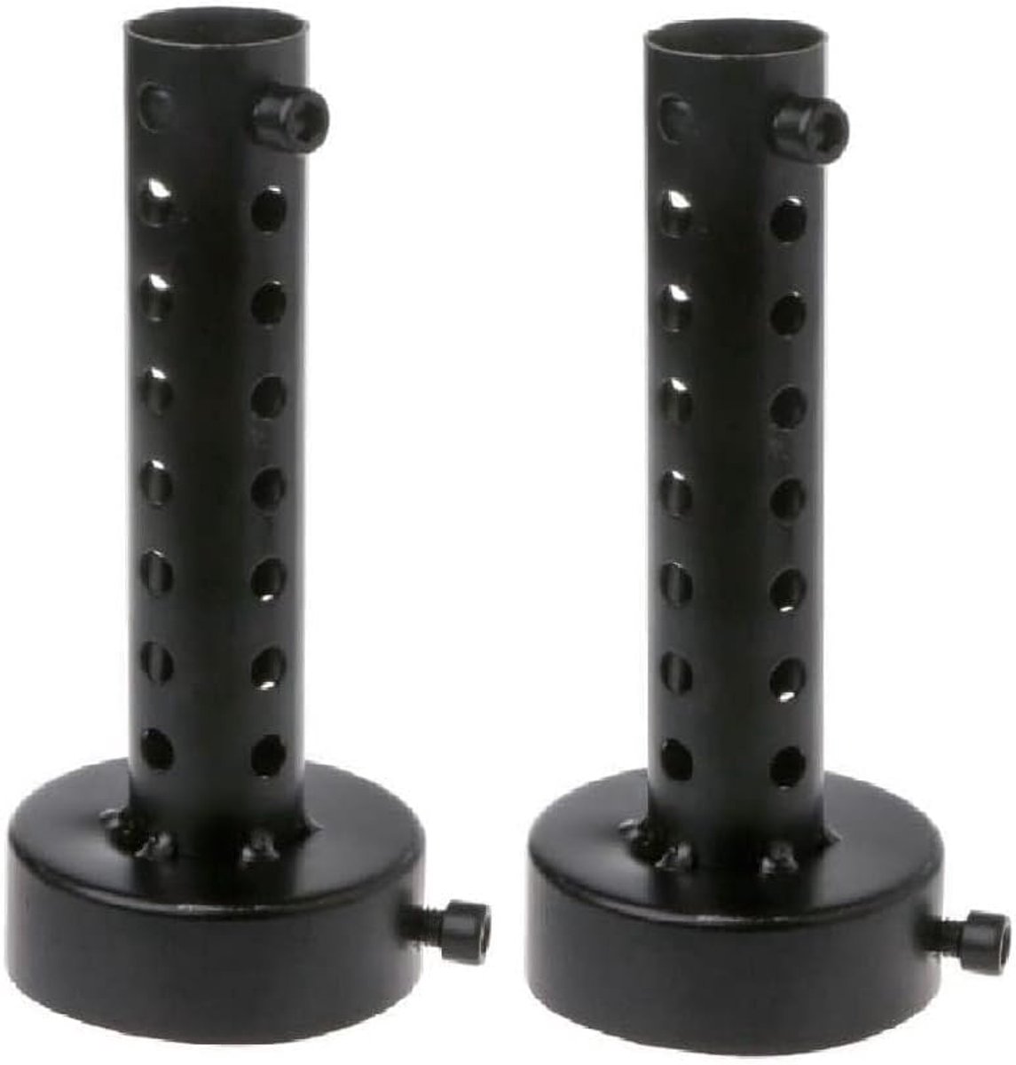 uitlaatdemper, KACEPAR 45 mm DB Killer Demper Baffle, universele uitlaatpijpdemper, blikgeluiddemper ruisonderdrukking, zwart, 2 stuks