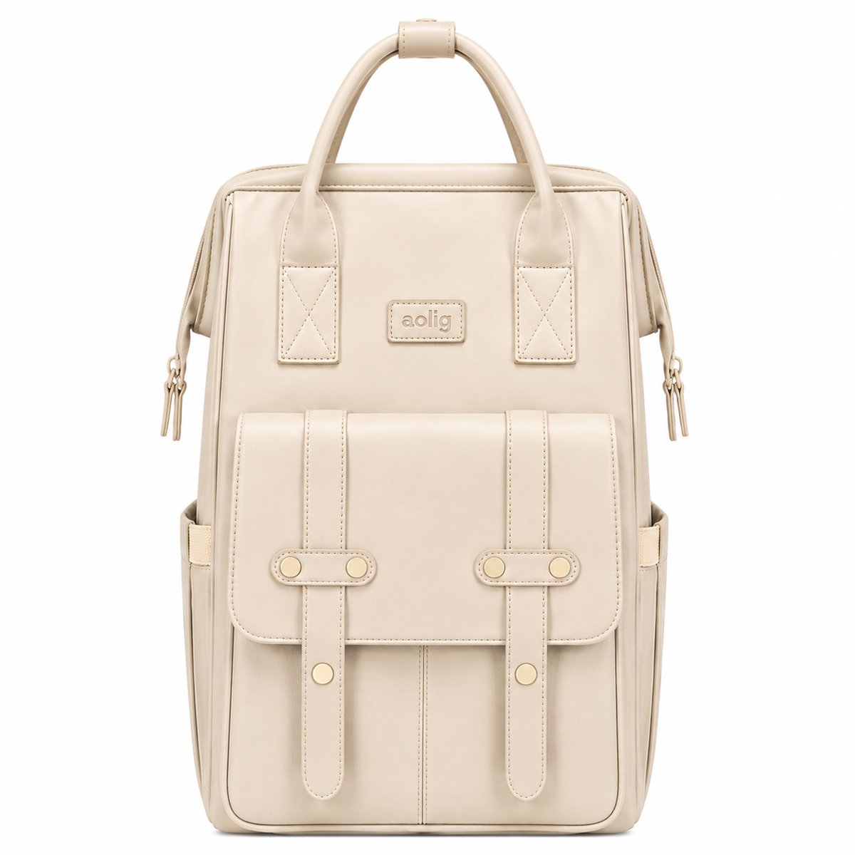 Rugzak - Rugtas - Dames - Meisjes - Vrouwen - Laptop - Boekentas - Werk - School - Waterdicht - Beige