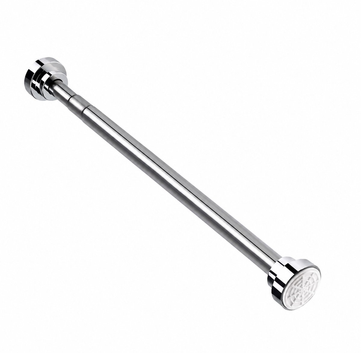M-Goods - Gordijnroede Zonder Boren - Uitschuifbaar 105-170 cm - Spanroede RVS - Douchegordijnroede - Kledingstang