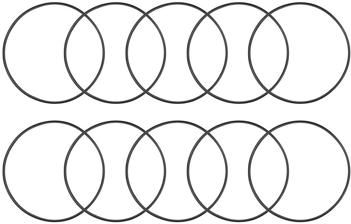 O-ringen nitrilrubber 43 mm-79 mm binnendiameter 1,5 mm breedte ronde afdichting 55 mm x 58 mm x 1,5 mm
