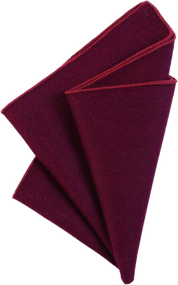 heren pochet zakdoek 23 x 23 cm om zelf te vouwen gemaakt in effen katoenen tweedstijl