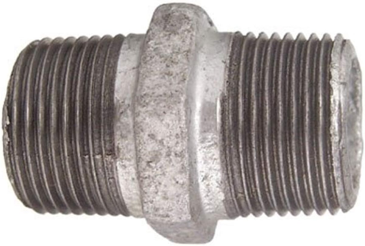 verzinkt dubbele nippel 1 inch, VFB2801 1/2 inch