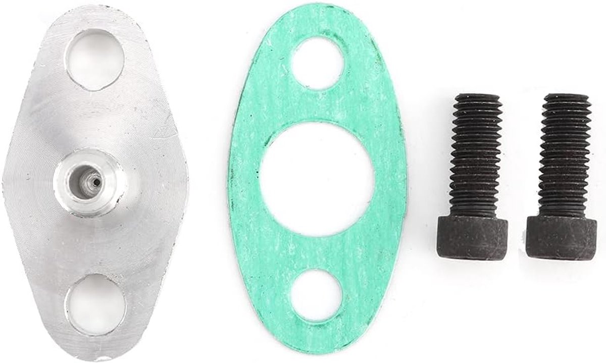 Turbo Olie Flens, AN4 Turbo Oil Feed Inlet Flens Pakking Adapter Kit voor T3 T4 Turbocharger