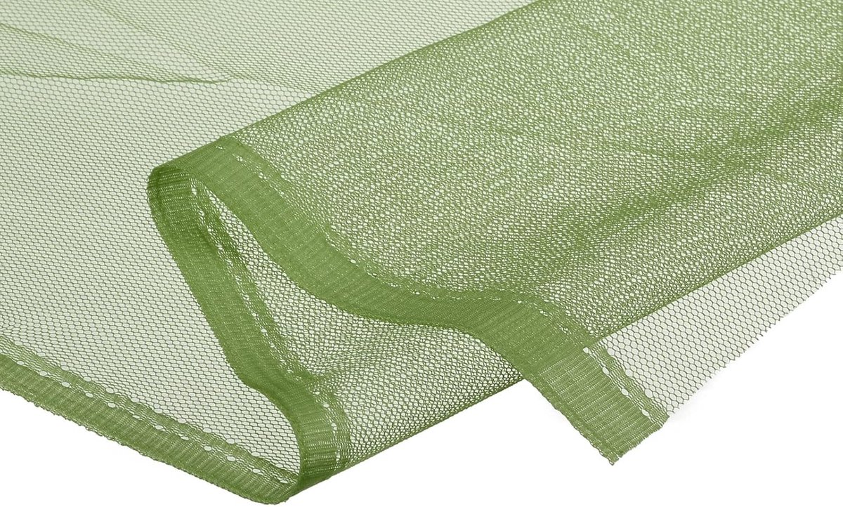 Stof licht rekbaar voor nettas, rugzakzak, gordijnen, hoofdtooi, doe-het-zelf, stretch mesh legergroen 1 m