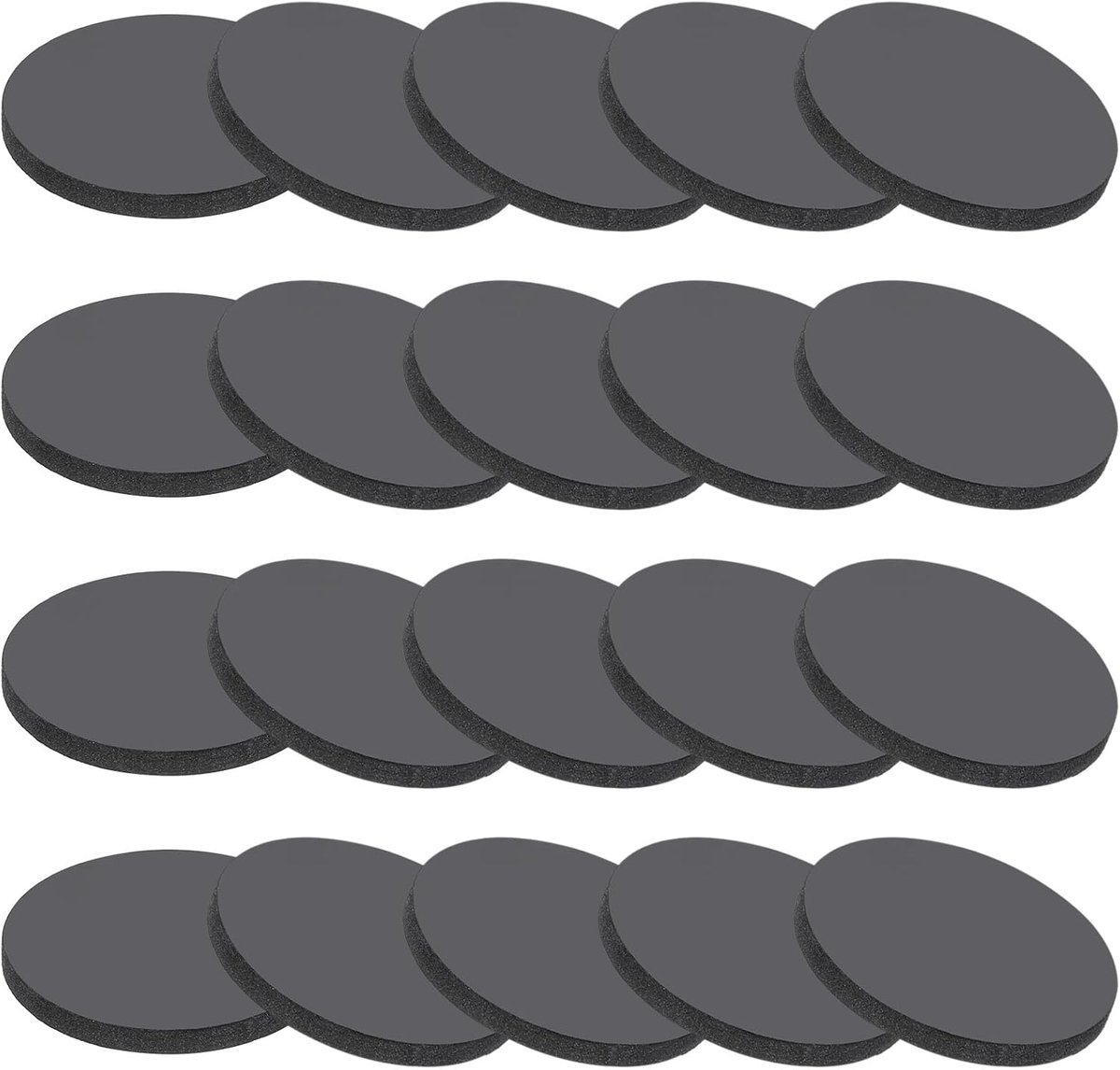 Borgringen, 20 stuks 30mm BO x 3mm dikke rubberen ronde afdichtingskussentjes Spatbordborgringen voor DIY afdichtingsambachten, Zwart