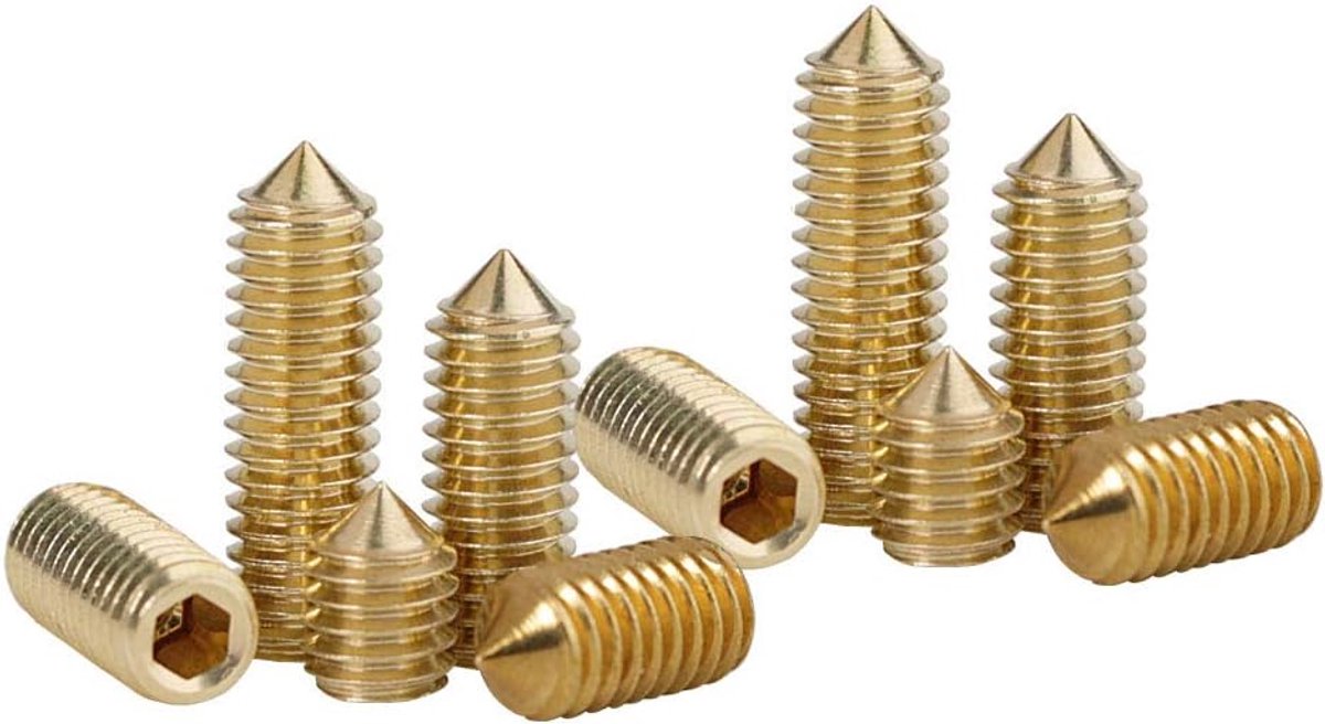Kegel Schroeven zonder kop - Zeskantstiftschroef Metrische draad Socket Inbuskop Machine Bout, M3×3mm,30 pcs