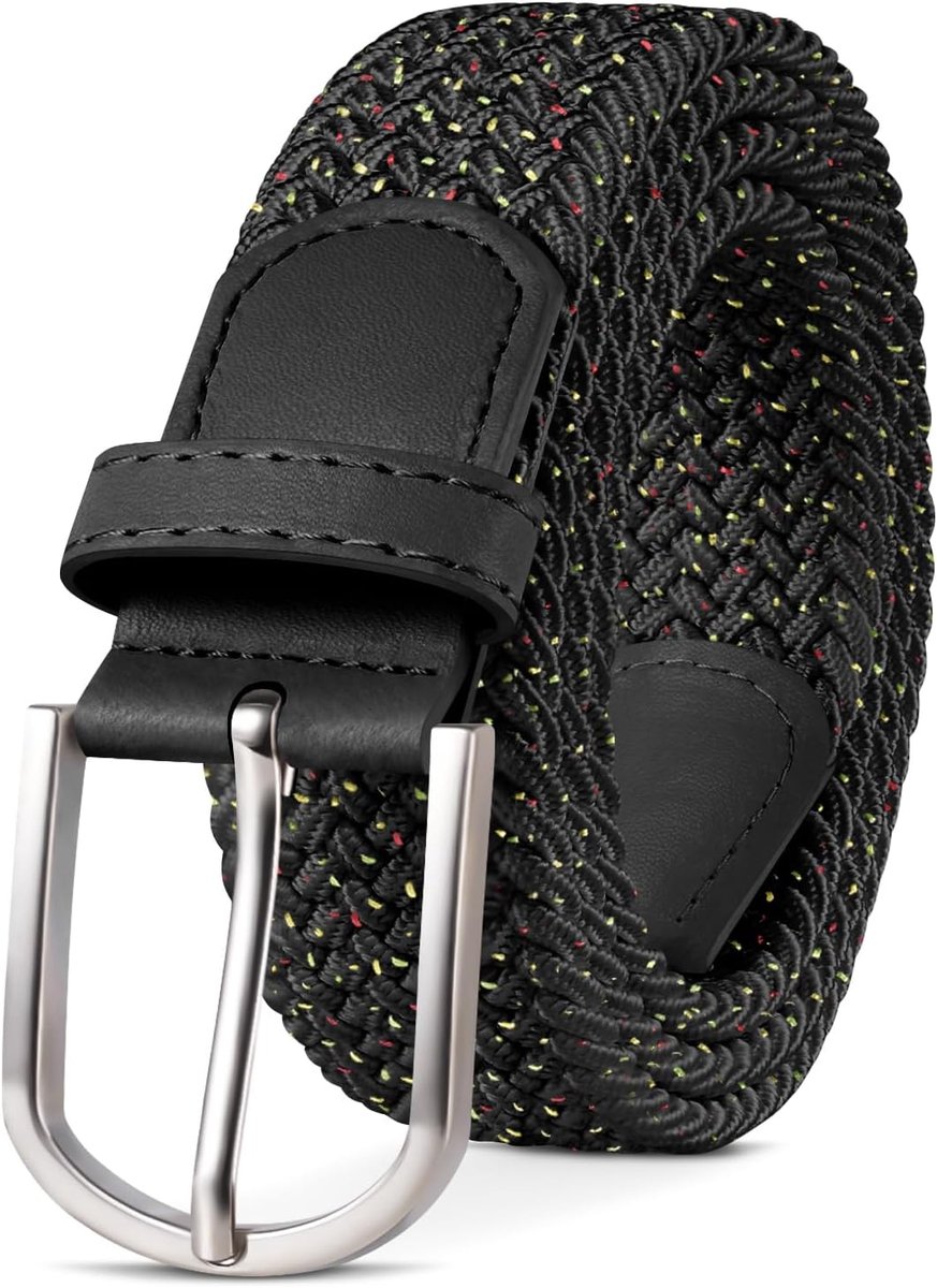 unisex stretch riem elastische gevlochten rekbare riem voor dames en heren breedte 3,3 cm