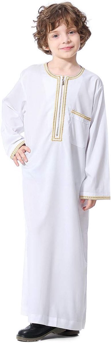 kinderen Jubba Thobe, islamitische abaya Thobe, gebedsjurk met lange mouwen, abaya voor meisjes, kurta, Dishdasha, Eid kleding voor kinderen