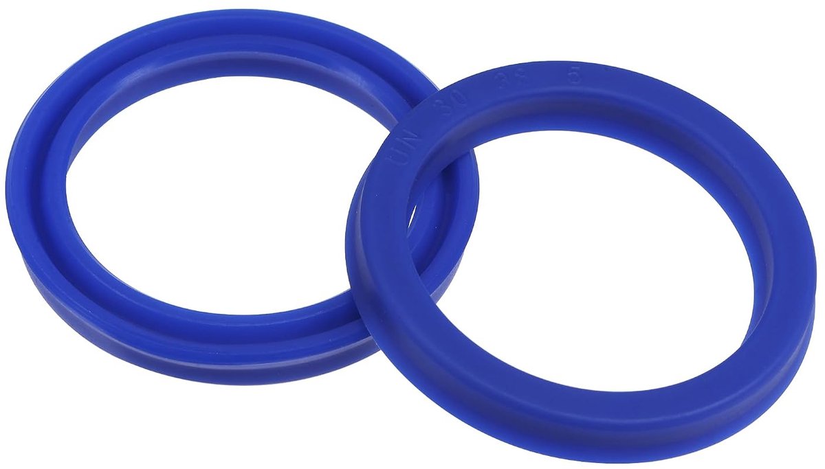 UN-radiaalasafdichtringen, industriële PU-olieafdichtingen voor hydraulische cilinders (blauw, 30 mm ID x 38 mm OD 5 mm breed)