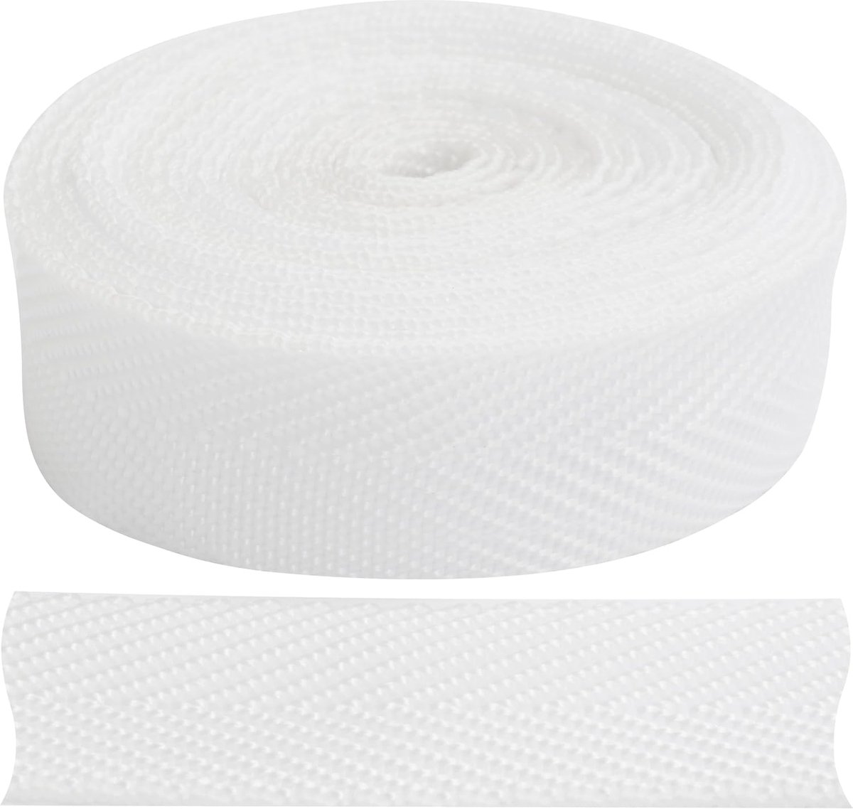 - C77574 - gallon band van polypropyleen, 4,5 meter x 25 mm - kleur wit
