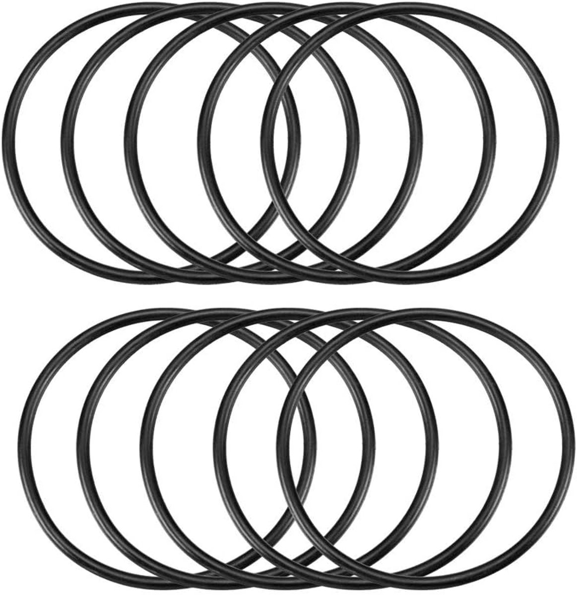 sourcing map Nitrilrubber O-afdichtingen 68 mm OD 62 mm ID 3 mm breedte metrische afdichting 10 stuks
