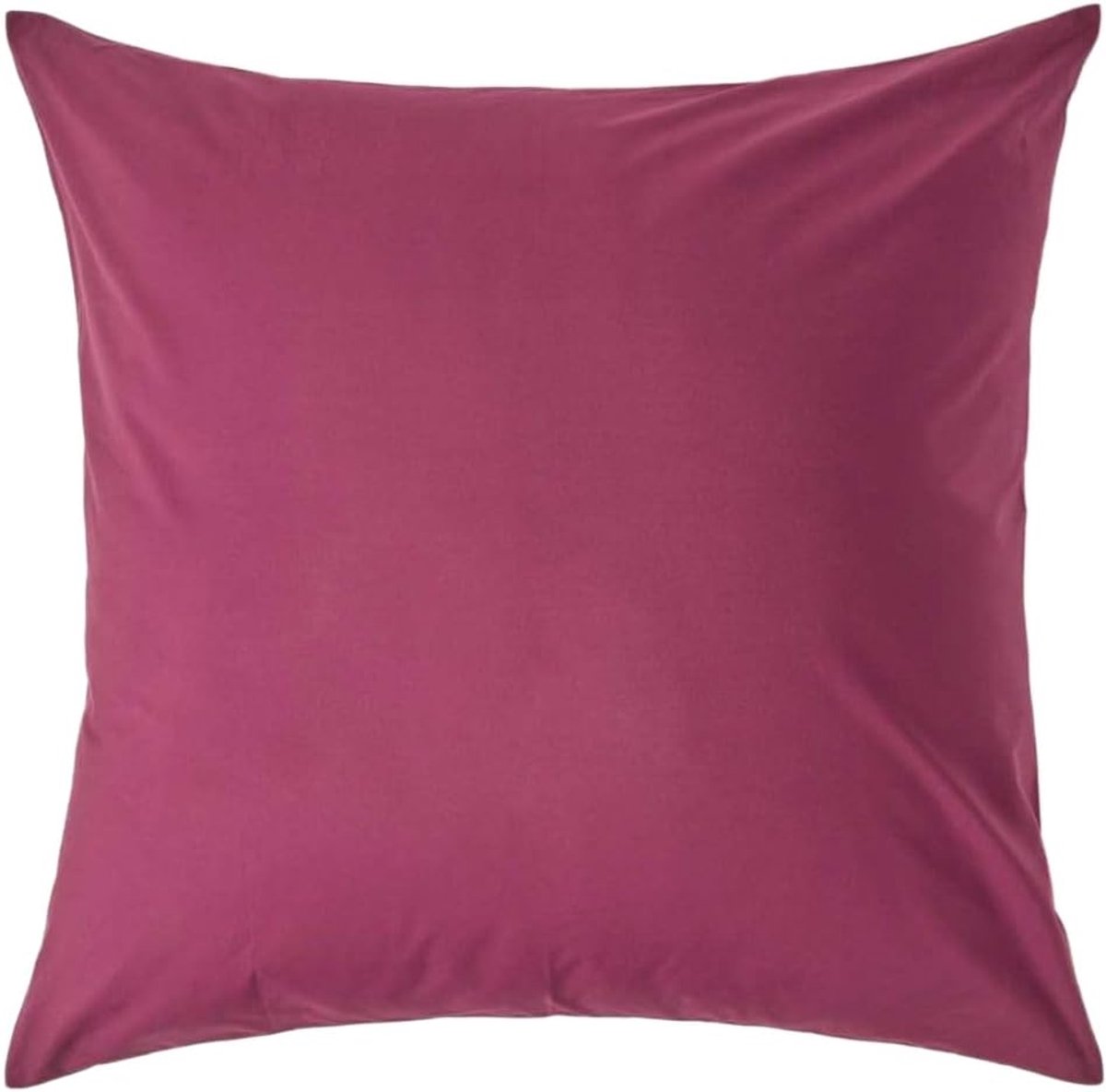 pruimkleurige zuiver Egyptisch katoenen Euro maat kussensloop van 60 x 60 cm, 200 en 400 draadtelling percal equivalent grote vierkante kussensloop met ritssluiting