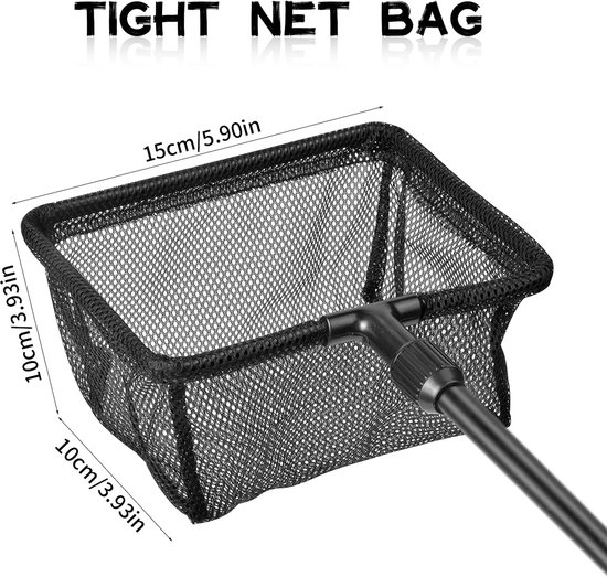 Schepnet - 105 cm Aquarium Visnet Met Uittrekbare Handgreep, Nylon, Opvouwbaar Voor Meren en Vijvers — afbeelding 2