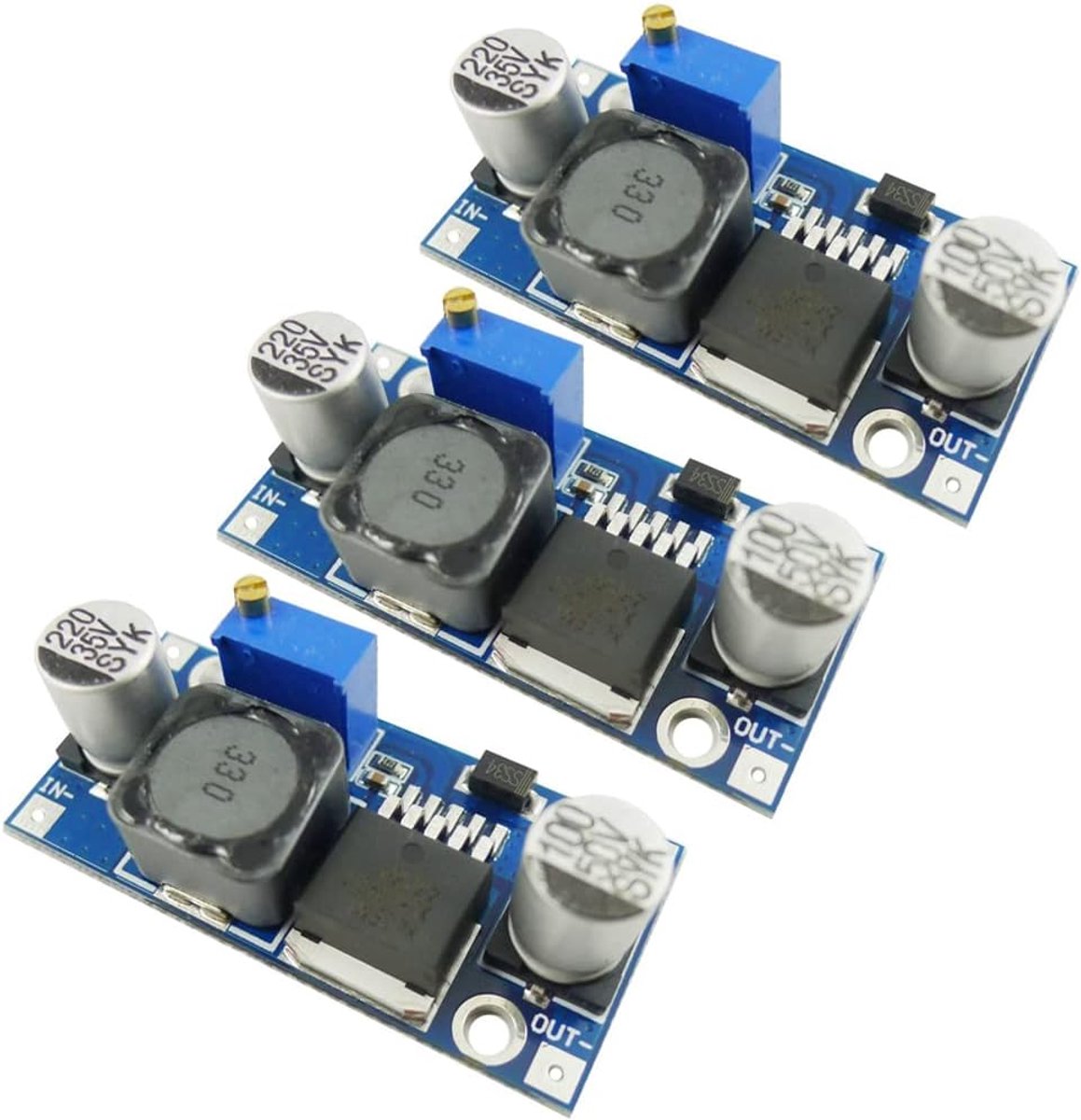 4A DC-DC Step Up Power apply 3V-32V tot 5V-35V XL6009 module