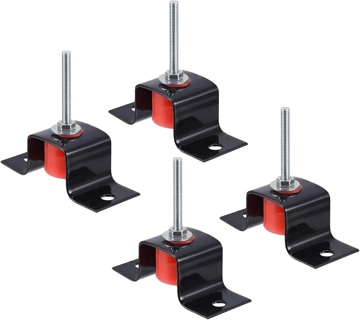 50kg Capaciteit Veer Vibratie Isolatie, 4-Pack Schokbestendige Plafond Demping Montage Hanger met Verwijderbaar Frame Ontwerp voor HVAC Luchtbehandelingseenheden