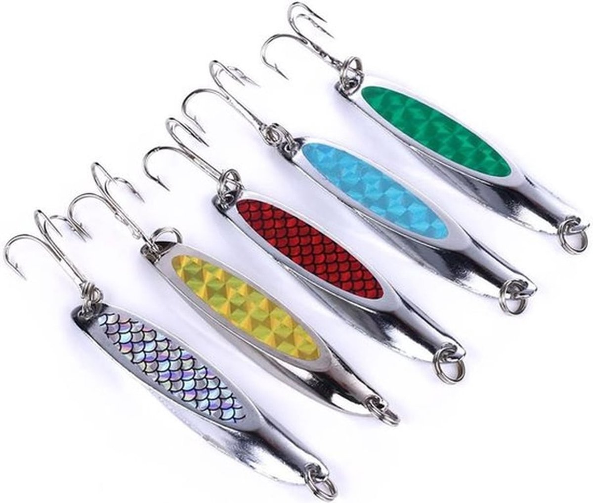 5 Stuks Metaal Vissen Lepels voor Hard Bait en Spinner Bait - Ideaal voor Forelvissen en Sportvissen
