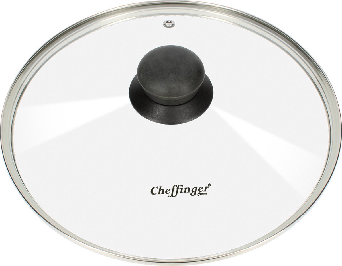 Cheffinger Deksel - Glas - 20 cm - Pannendeksel - Pandeksel - Potdeksel