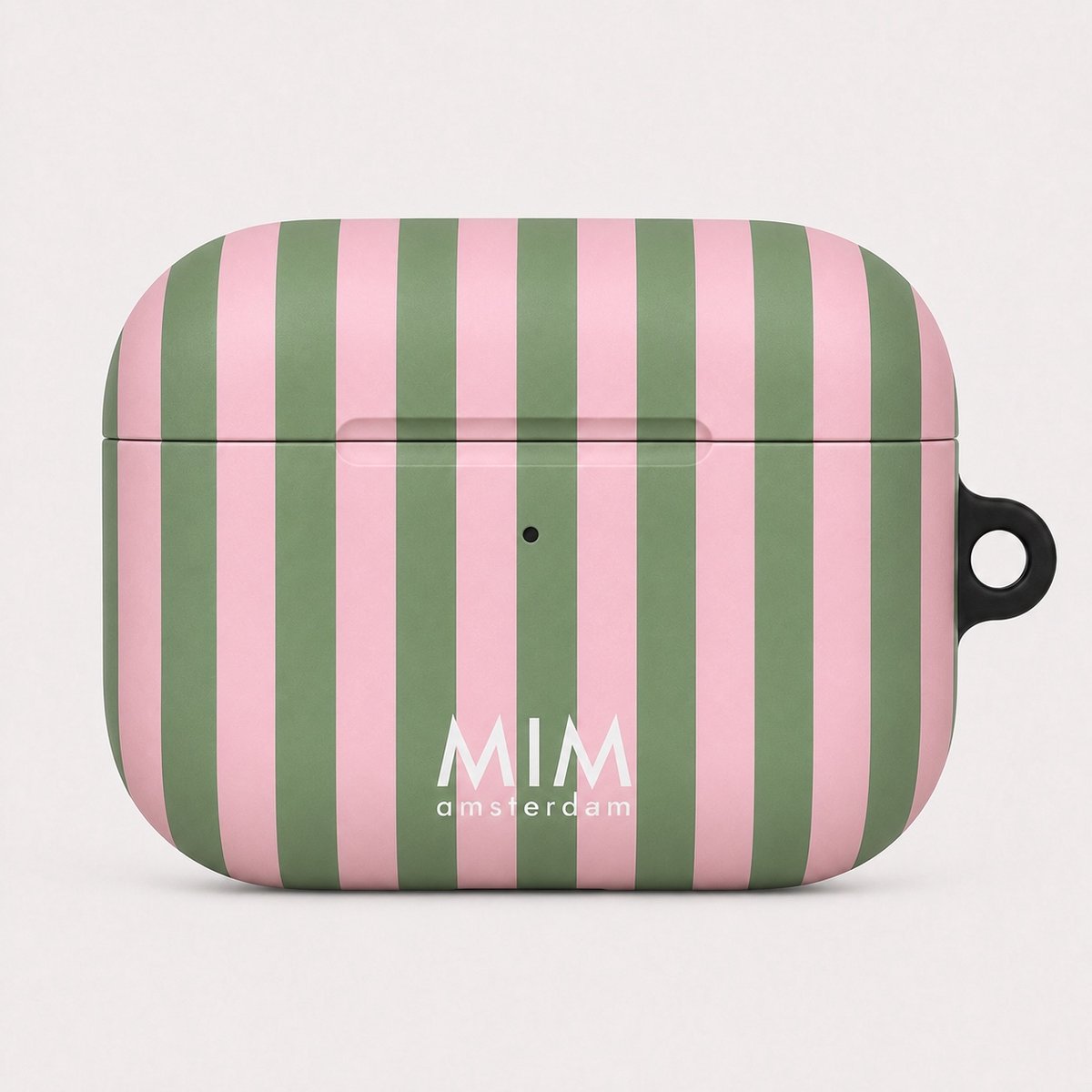 MIM Amsterdam - Watermelon Sugar - Geschikt voor AirPods Pro 2 - AirPod hoesje - Strepen print - AirPod hoesje met print - Shockproof- Cover voor AirPods - Trendy AirPod case